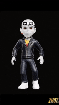 Posing Digital Art GIF by Zhot