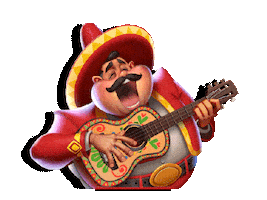 DoubleUCasino mexico guitar spin sing Sticker