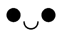 Big Eyes Smiling Sticker