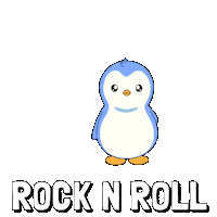 Rock And Roll Sticker by Pudgy Penguins
