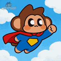 Flying On My Way GIF by Chimpers