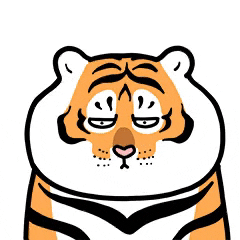 Illustrated gif. A mischievous tiger smiling slyly gives the OK sign and says, “OK!”