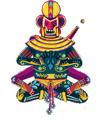 crankbunny trippy thinking superhero focus Sticker