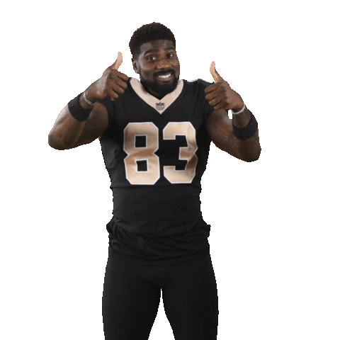Football Smile Sticker by New Orleans Saints