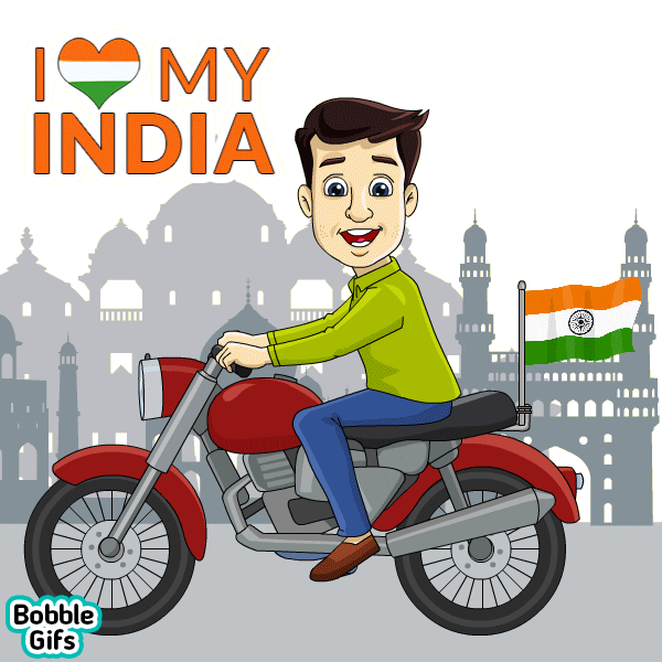 Independence Day India Sticker by Bobble