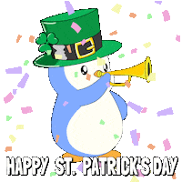 St Patricks Day Penguin Sticker by Pudgy Penguins