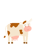 vegan cow Sticker by PETA