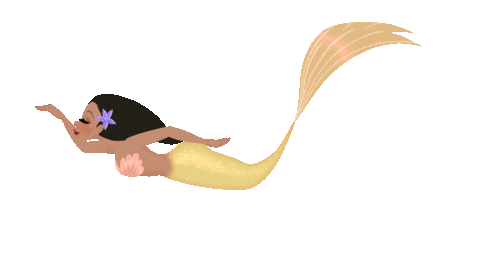 Black Mermaid Lux Sticker by Mermaid_Lux