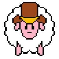 Cowboy Sheep Sticker by MontanaPBS