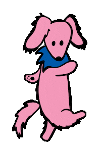 Grateful Dead Dancing Sticker by Stefanie Shank