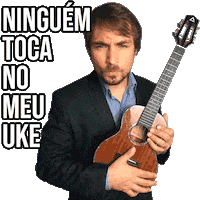 Guitar Ukulele Sticker by UkeCifras