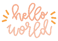 Hello World Love Sticker