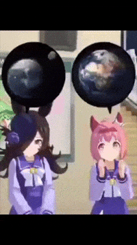 Happy Uma GIF