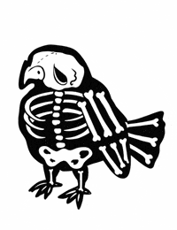 Bird Skeleton GIF