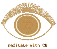 CBMeditates meditation spiritual meditate third eye Sticker