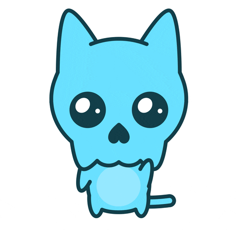 skellycats giphyupload cat hello hi GIF