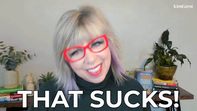 kimgarst giphyupload content contentcreator thatsucks GIF