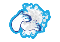 Hands Cloud Sticker by Lazyghost