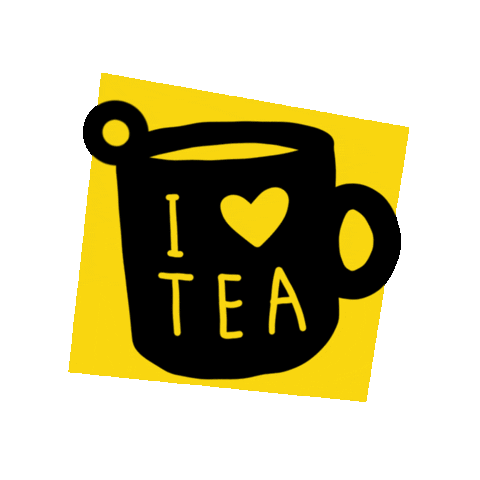 I Love Tea Sticker by Nikki McWilliams