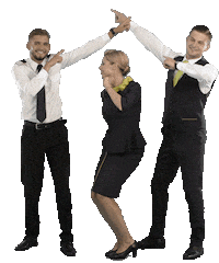 cabin crew dancing Sticker by airBaltic
