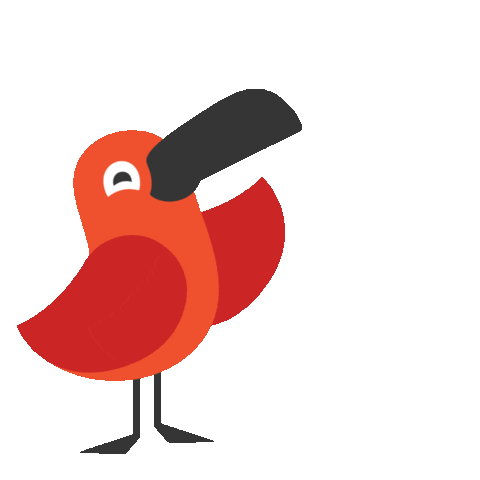 Jump Bird Sticker by Cambly