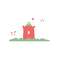 Canon Fort Sticker by Superland