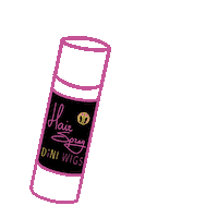 Hair Spray Sticker by Dini Wigs