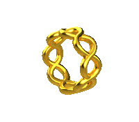 mene24k gold jewelry eternity 24k Sticker
