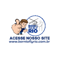 borntoflyrio rio voar passeio helicoptero Sticker