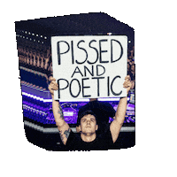 pissedandpoetic rave pissed clubbing doof Sticker