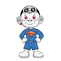 Dc Comics Superman Sticker by Zhot