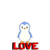 Happy I Love You Sticker by Pudgy Penguins