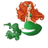 Ariel A Pequena Sereia Sticker by Izasoler
