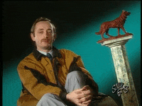 Snuls wtf bizarre moustache grimace GIF