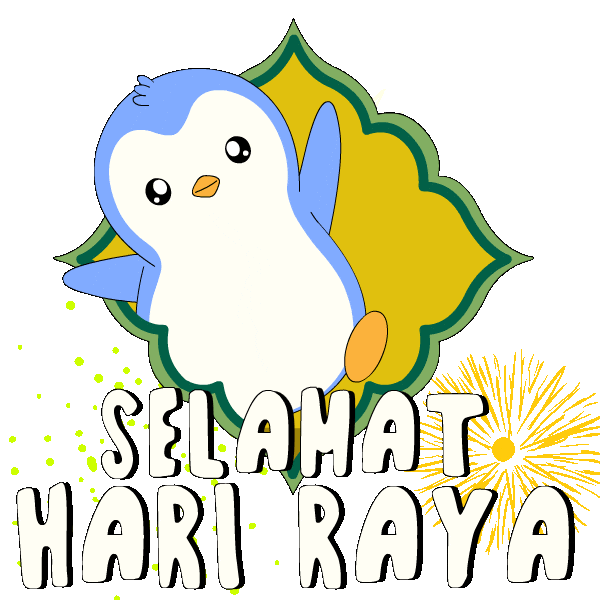 Pray Hari Raya Sticker by Pudgy Penguins