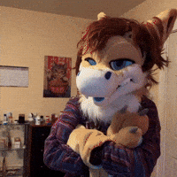 KaikoTheShark slap furry shark paw GIF