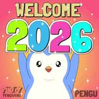 New Year Penguin GIF by Pudgy Penguins