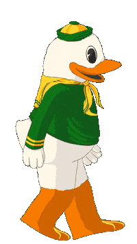 Oregon Ducks Duck Sticker by University of Oregon
