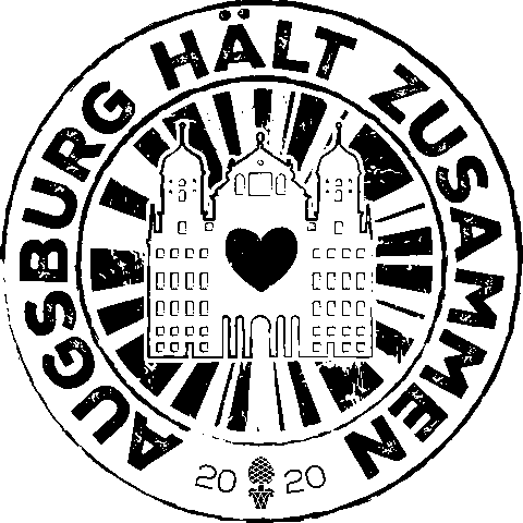 Corona Zusammen Sticker by FC Augsburg 1907