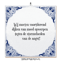 Storm Wijsheid Sticker by Tegelspreuken.nl