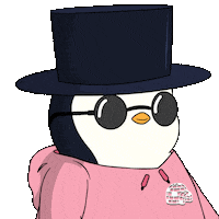 Top Hat Surprise Sticker by Pudgy Penguins