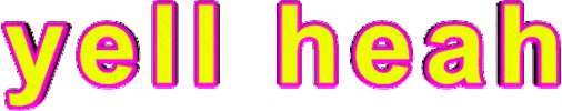 pink yell heah Sticker by AnimatedText