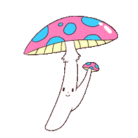 magic mushroom Sticker by Lois de Silva