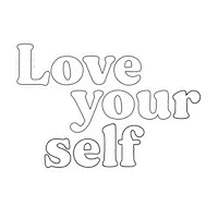 Black And White Love Sticker