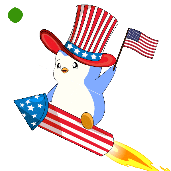 United States Penguin Sticker by Pudgy Penguins