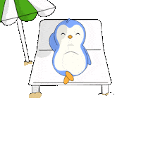 Relaxed Summer Sticker by Pudgy Penguins
