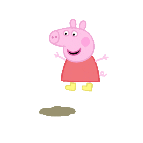 Jumping Peppa Pig Sticker by Nick Jr