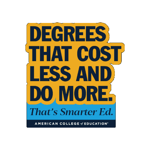 ACEedu ace higher education highered mastersdegree Sticker