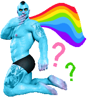 Gay Pride Muscle Sticker by Astra Zero