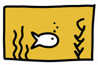 Fish Tank Swimming GIF by scholzydesign